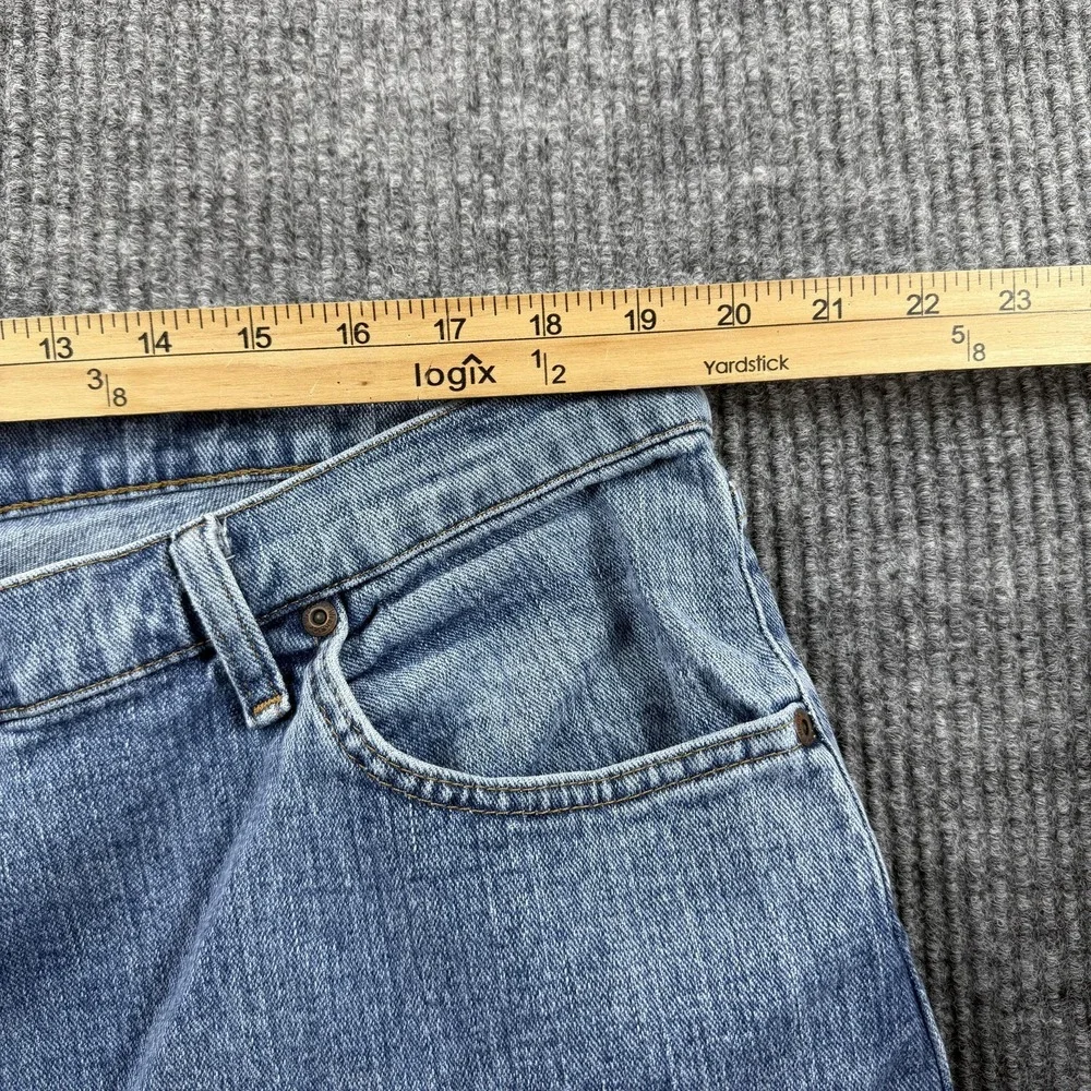 Wrangler Jeans Mens 42x30 Blue Relaxed Straight Leg‎ Denim Medium Wash Casual